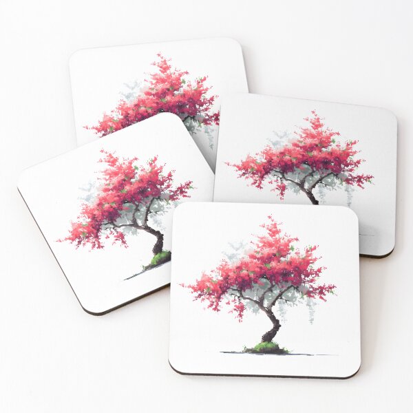 Item preview, Pink white cherry blossom tree designed and sold by Newrealis.