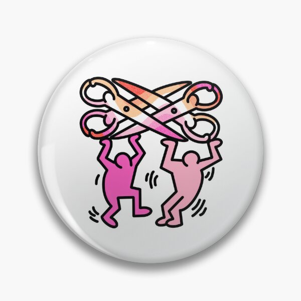 Item preview, Sapphic scissors inspired by Keith Haring designed and sold by sapphic.kvy.