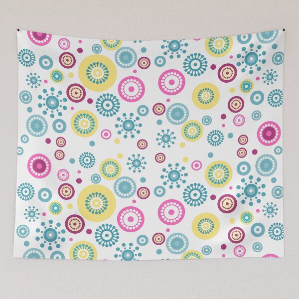 Item preview, Retro Colorful Geometric Mandala Pattern designed and sold by risingrocket.