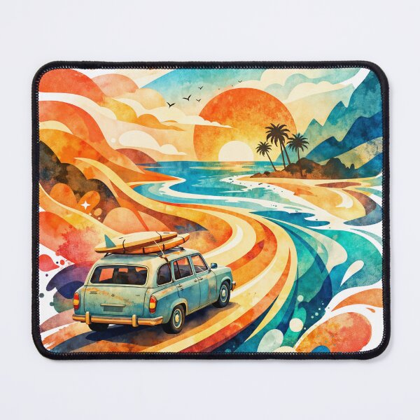 Item preview, Abstract Vintage Travel Adventure Beach Paradise designed and sold by Monocromo Shop.