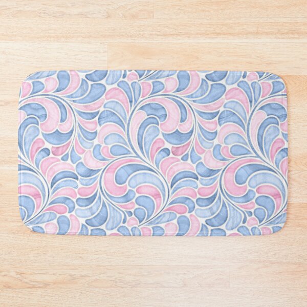 Item preview, Marble Mosaic Fern Leaves - Bubblegum designed and sold by TigaTiga.