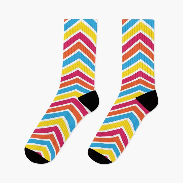 Artikelvorschau, Lebhaftes Retro-Regenbogen-Chevron-Muster entworfen und verkauft von risingrocket.