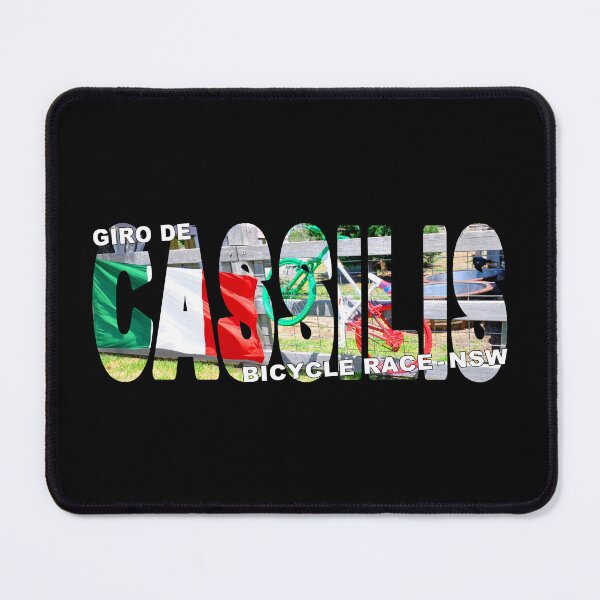 Item preview, Giro de CASSILIS Bicycle Race NSW - Country Italian Inspired Bike and Flag designed and sold by Adam Gormley.