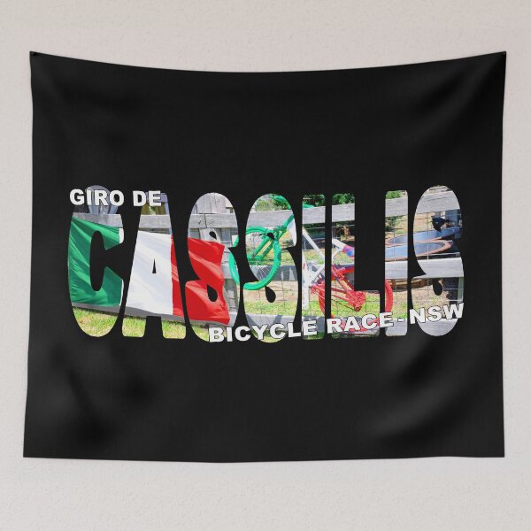 Item preview, Giro de CASSILIS Bicycle Race NSW - Country Italian Inspired Bike and Flag designed and sold by Adam Gormley.