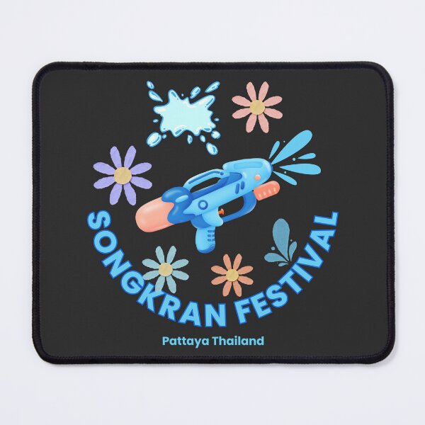 Item preview, Songkran Festival Pattaya Thailand Water Festival Cute Water Gun Splash Floral Thai New Year Design designed and sold by CHANCHANAI.