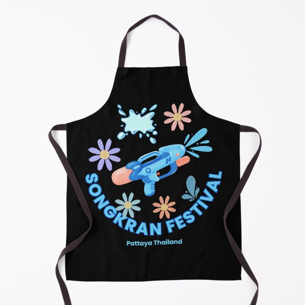 Item preview, Songkran Festival Pattaya Thailand Water Festival Cute Water Gun Splash Floral Thai New Year Design designed and sold by CHANCHANAI.