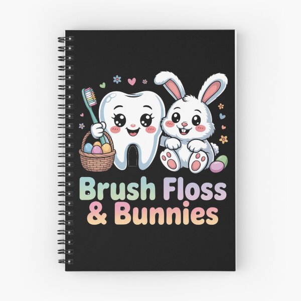 Item preview, Brush Floss & Bunnies Cute Funny Easter Spring  designed and sold by Nzgiftsandmore.