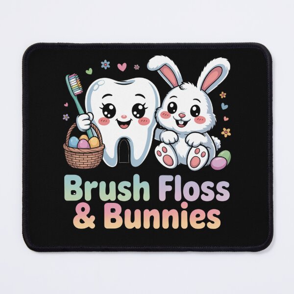 Item preview, Brush Floss & Bunnies Cute Funny Easter Spring designed and sold by Nzgiftsandmore.