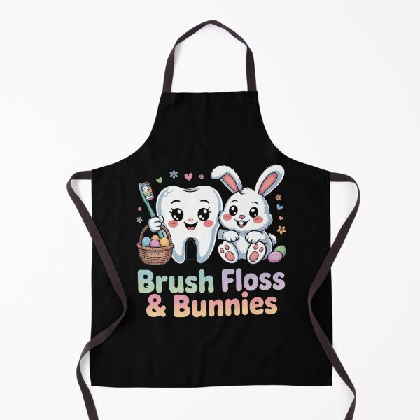 Item preview, Brush Floss & Bunnies Cute Funny Easter Spring  designed and sold by Nzgiftsandmore.