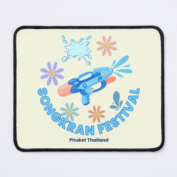 Item preview, Songkran Festival Phuket Thailand Water Festival Cute Water Gun Splash Floral Thai New Year Design designed and sold by CHANCHANAI.