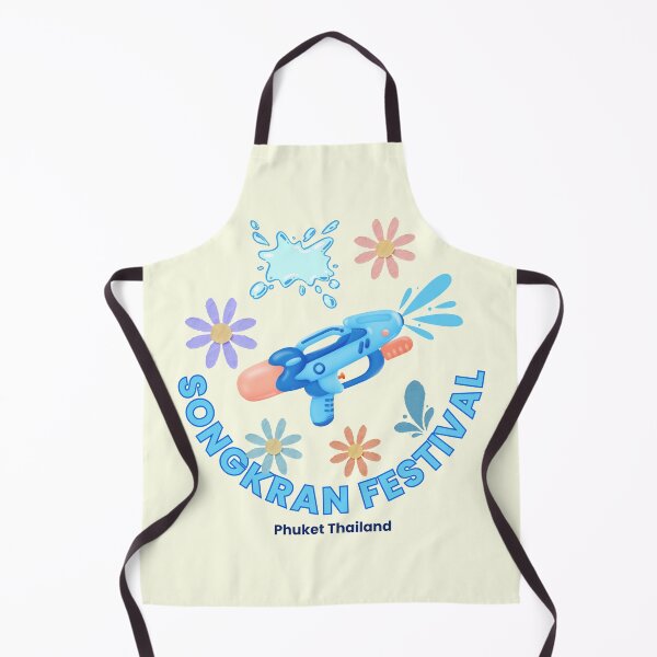 Item preview, Songkran Festival Phuket Thailand Water Festival Cute Water Gun Splash Floral Thai New Year Design designed and sold by CHANCHANAI.