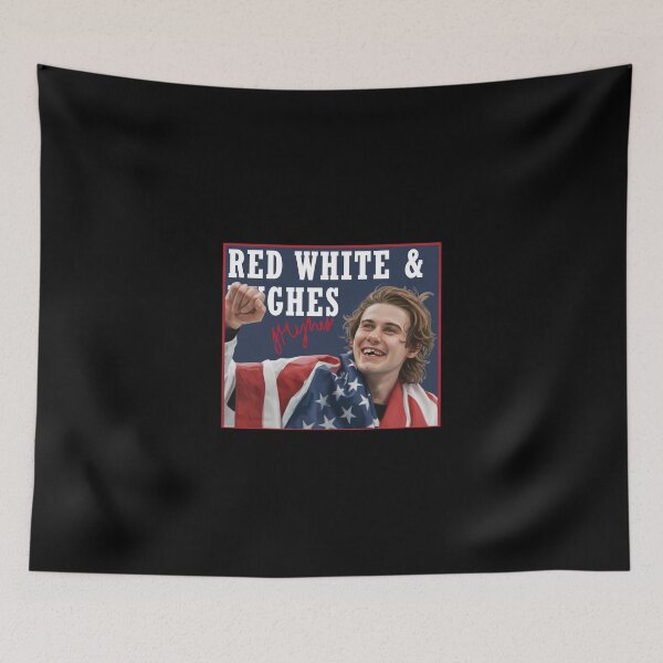 Item preview, Jack Hughes USA Hockey Golden Goal 2026 Red, White & Hughes designed and sold by ClarenceGarza.