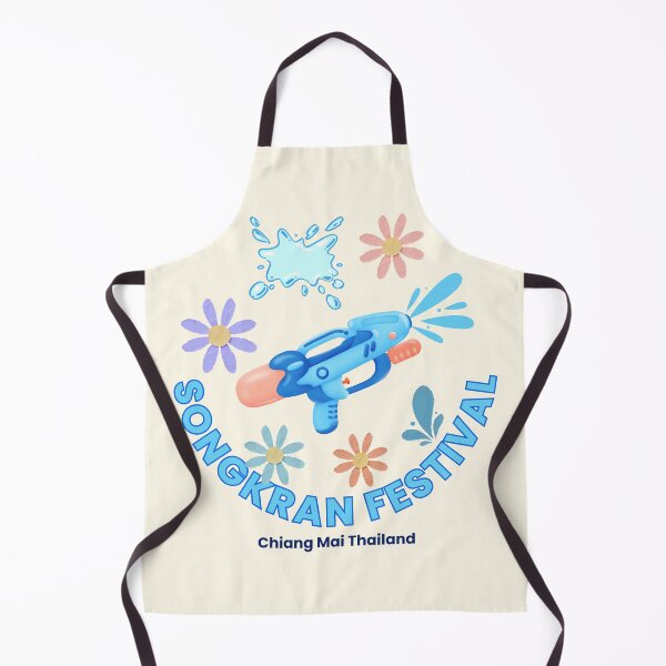 Item preview, Songkran Festival Chiang Mai Thailand Water Festival Cute Water Gun Splash Floral Thai New Year Design designed and sold by CHANCHANAI.