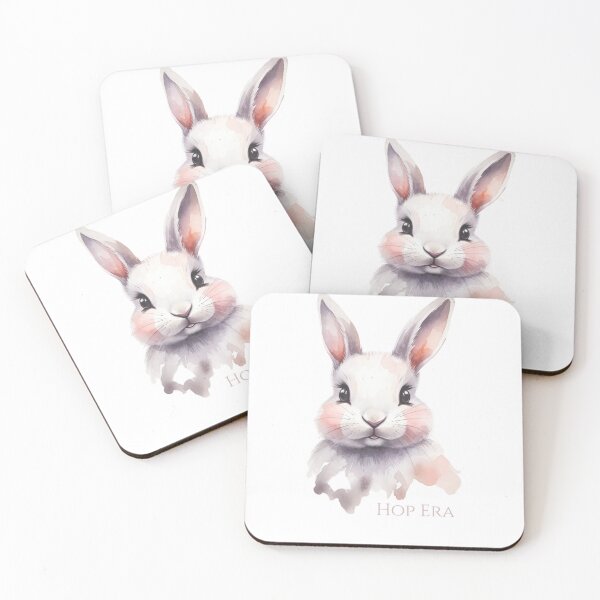 Item preview, HopEra Cute Watercolor Bunny Hoodie Design | Funny Rabbit Art for Sweatshirt, iPad, Laptop & iPhone Case designed and sold by MoonlightEleven.
