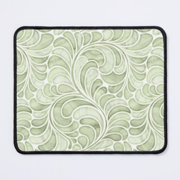 Item preview, Marble Mosaic Fern Leaves - Pastel Green designed and sold by TigaTiga.