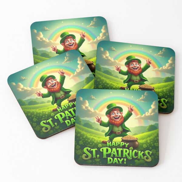 Item preview, Lucky Leprechaun Rainbow Pot of Gold designed and sold by rahuljyn.