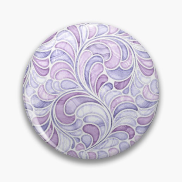 Item preview, Marble Mosaic Fern Leaves - Pastel Purples  designed and sold by TigaTiga.