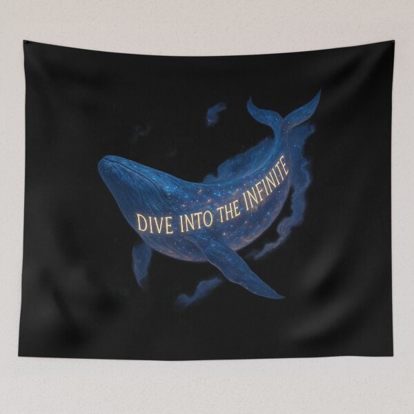 Item preview, Cosmic Whale in Deep Space - Surreal Galaxy Art with Ethereal Glow designed and sold by MKreative Studio.