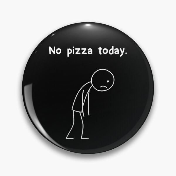 Item preview, Funny Stickman No Pizza Today Stick Figure Boys Girls Kids designed and sold by rafaeltto.