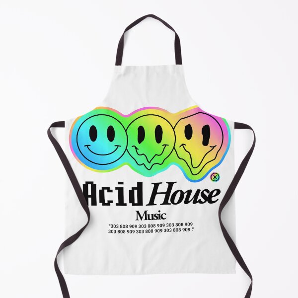 Item preview, ACID HOUSE - Prism Melt Smiley (Black) designed and sold by Discothreadz.
