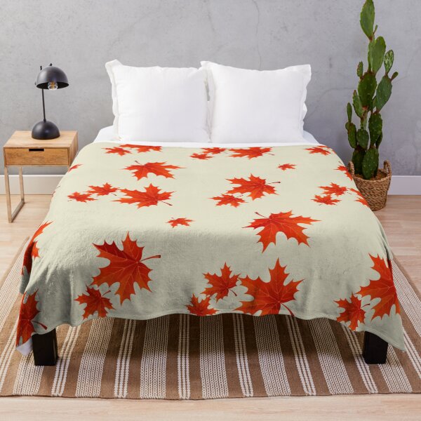 Item preview, Falling Autumn Maple Leaves Pattern designed and sold by risingrocket.