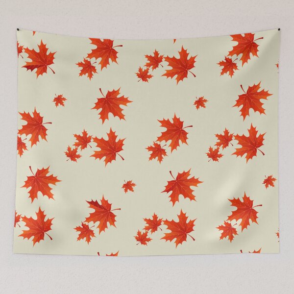 Item preview, Falling Autumn Maple Leaves Pattern designed and sold by risingrocket.