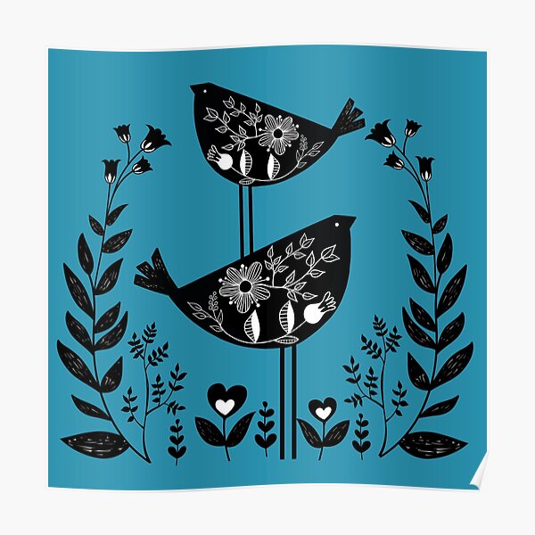 Danish Birds Bring Good Luck And A Good Life Art Print Poster