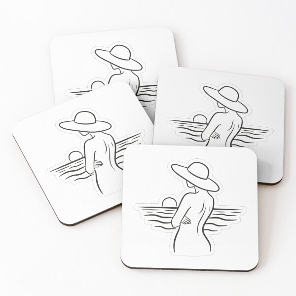 Item preview, Woman Watching the Sunset at the beach Sticker designed and sold by Zenx36.