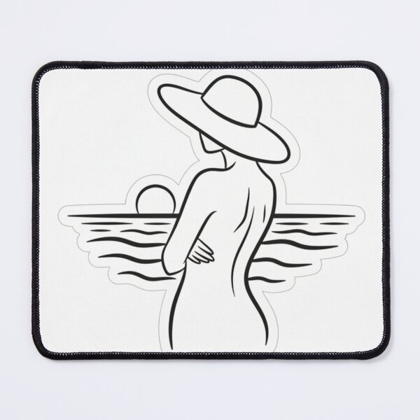 Item preview, Woman Watching the Sunset at the beach Sticker designed and sold by Zenx36.
