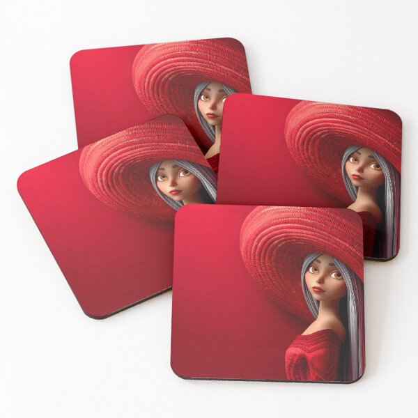 Item preview, Elegant Woman with a Bold Red Hat and Dress designed and sold by Artessie.