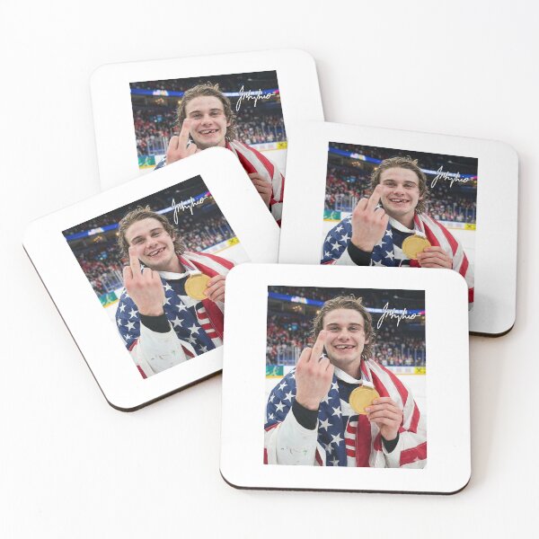 Item preview, jack hughes middle finger - Usa Hockey 2026 Olympics designed and sold by DillonHuerta.