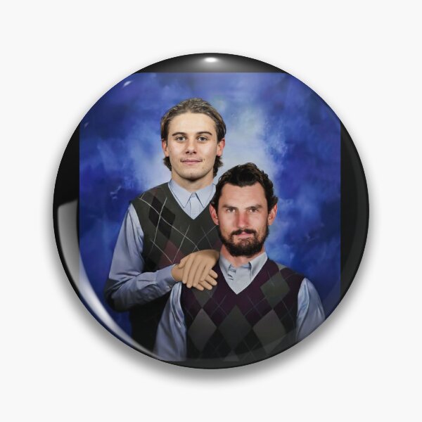 Item preview, Connor Hellebuyck & Jack Hughes Step Bros USA Hockey designed and sold by ClarenceGarza.