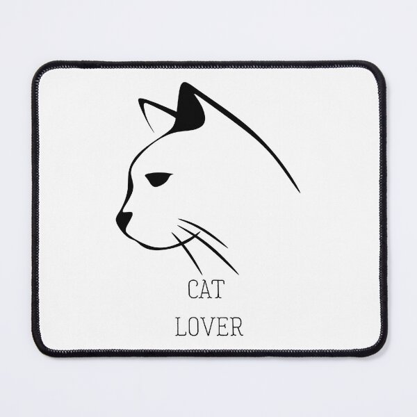 Item preview, Minimalist Cat Lover — Cute Cat Profile Line Art designed and sold by MidNightForge11.