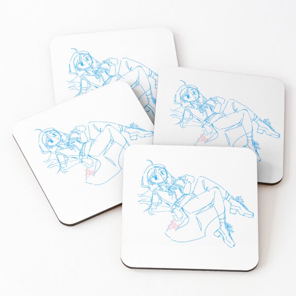 Item preview, Blue drawing of a girl designed and sold by Sohhhe.
