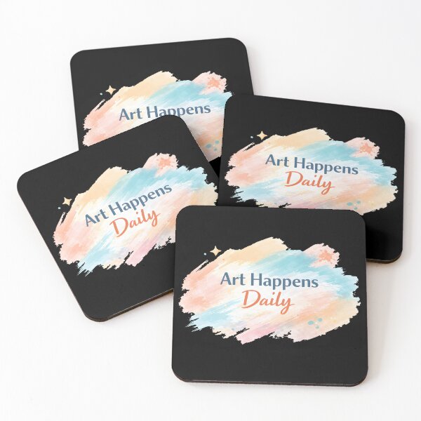 Item preview, Art Happens Daily T-Shirt – Creative Brush Stroke Abstract Design designed and sold by ImaginedSpace7.