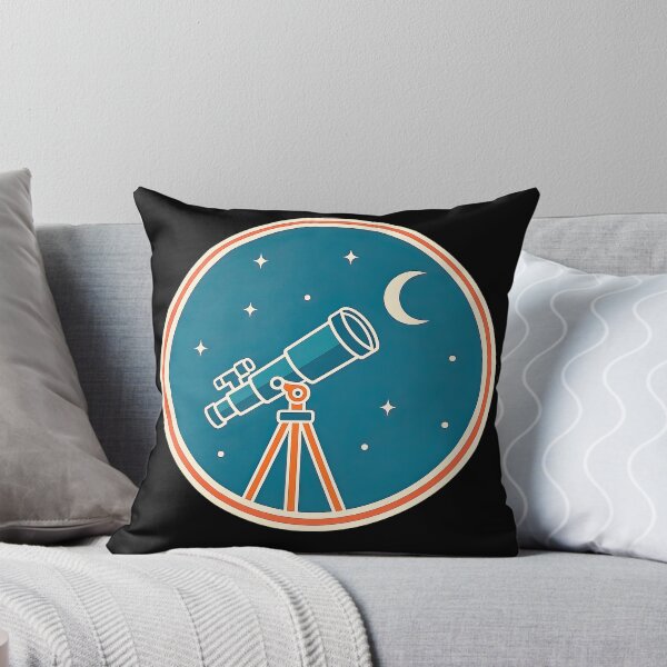 Item preview, Night Sky Telescope – Astronomy Stargazing Vintage Badge designed and sold by Ramkumar2025.