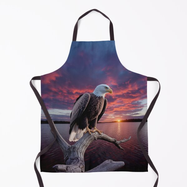 Item preview, Bald Eagle Sunset Lake – Patriotic Wildlife Wall Art designed and sold by AnimalAirtistry.