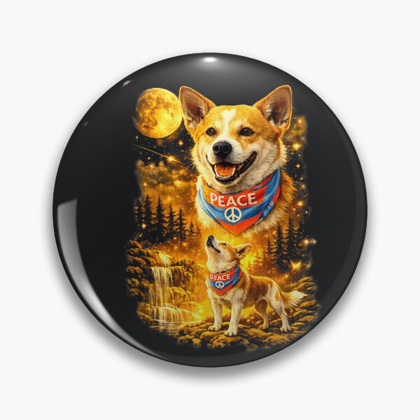 Item preview, Aloka The Peace Dog Howling to The Moon Vintage  designed and sold by CriseldaBruning.