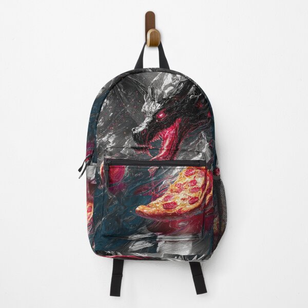 Item preview, Infernal Pizza Dragon – Dark Fantasy Surreal Beast Art designed and sold by Grafititee.