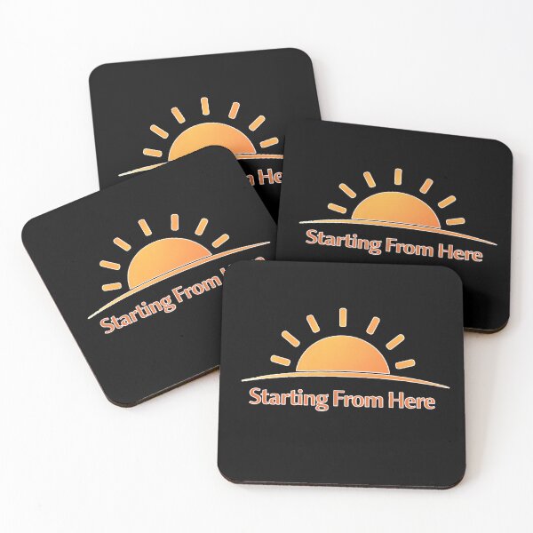 Item preview, Starting From Here T-Shirt – Minimal Sunrise Positive Mindset Design designed and sold by ImaginedSpace7.