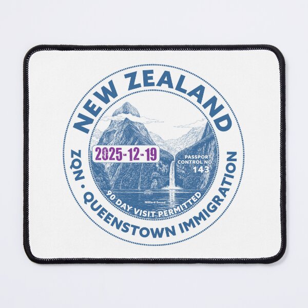 Item preview, Passport Stamp - Queenstown, New Zealand designed and sold by travelwitheric.
