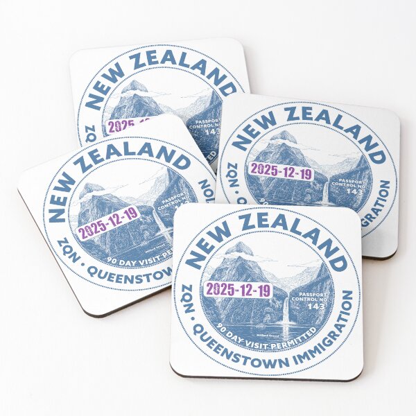 Item preview, Passport Stamp - Queenstown, New Zealand designed and sold by travelwitheric.