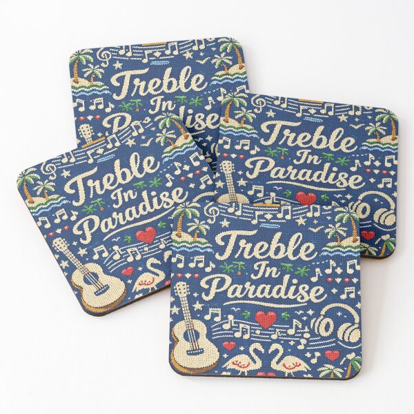 Item preview, Treble In Paradise Music Holiday Knitting Pattern Design designed and sold by Mauswohn.