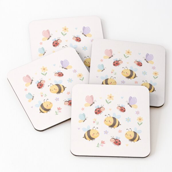 Item preview, Cute Bees Ladybugs & Butterflies designed and sold by naragon4289.