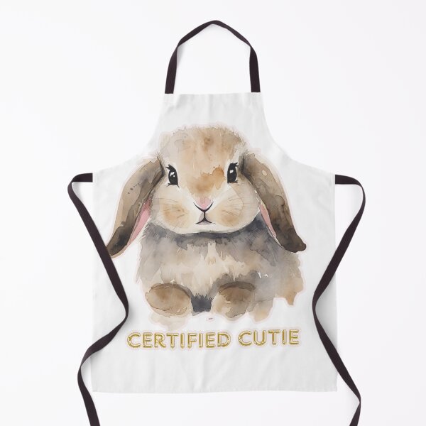 Item preview, Certified Cutie Bunny – Cute Watercolor Easter Rabbit Aesthetic Hoodie & Water Bottle Sticker designed and sold by MoonlightEleven.
