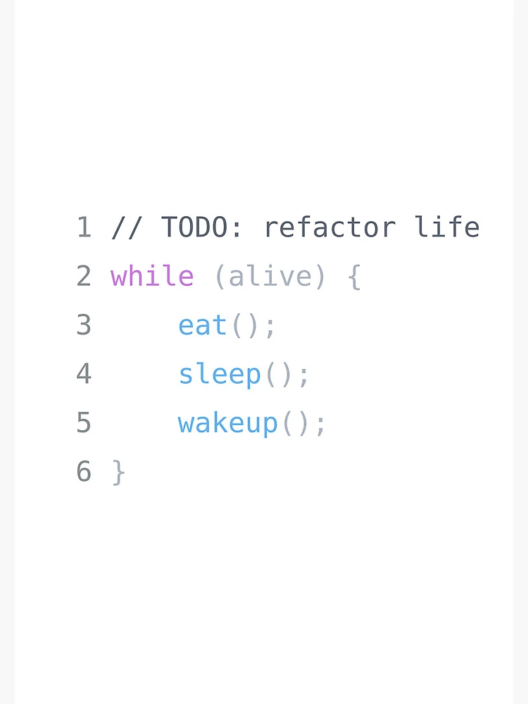 Thumbnail 3 of 3, Journal, while(alive) – Developer Life Code designed and sold by KumarGandhi.