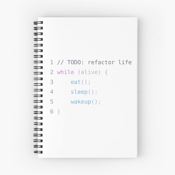 Item preview, while(alive) – Developer Life Code designed and sold by KumarGandhi.