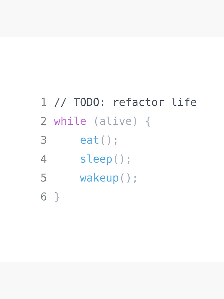 Thumbnail 4 of 4, Clock, while(alive) – Developer Life Code designed and sold by KumarGandhi.