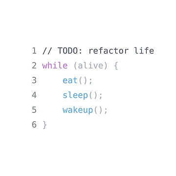 Artwork thumbnail, while(alive) – Developer Life Code by KumarGandhi