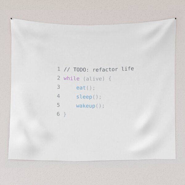 Item preview, while(alive) – Developer Life Code designed and sold by KumarGandhi.